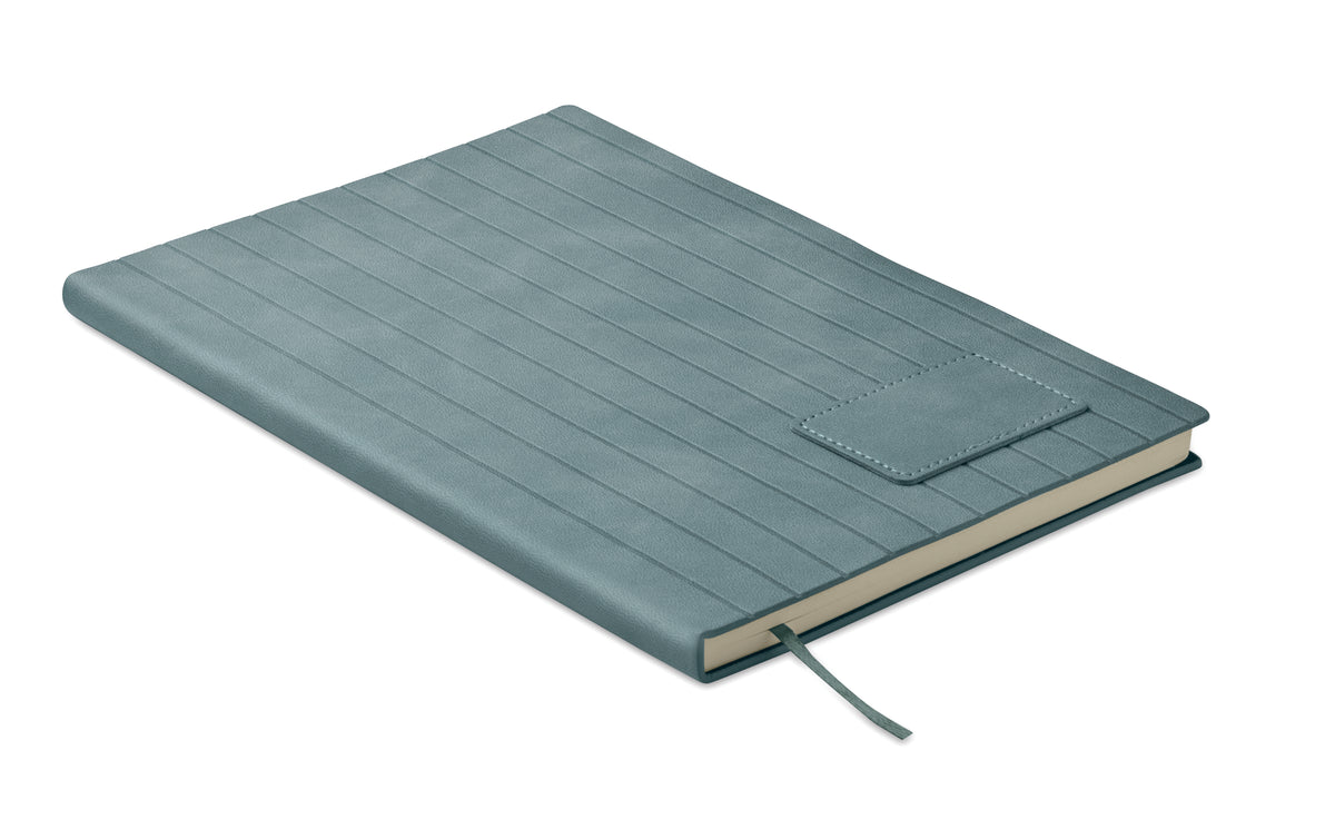 A5 notitieboek in smokey PU Tintray in petrol