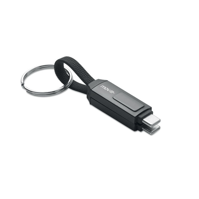 60W oplaadkabel sleutelhanger Keysto met een bedrukking als voorbeeld