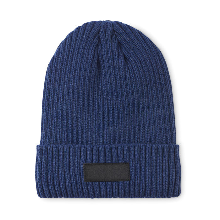3M gebreide muts met boord Anvik in blauw