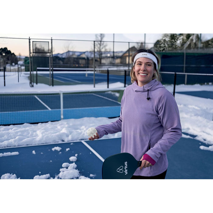 Pickleball peddel set Setty met een bedrukking als voorbeeld