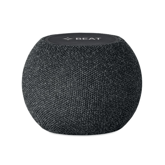 15W speaker met oplader Listoo met een bedrukking als voorbeeld