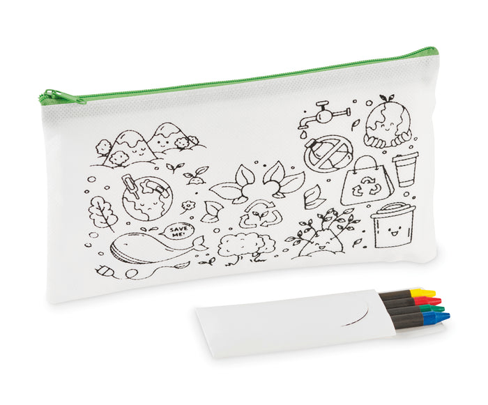 Etui met 4 krijtjes bedrukken – Cray