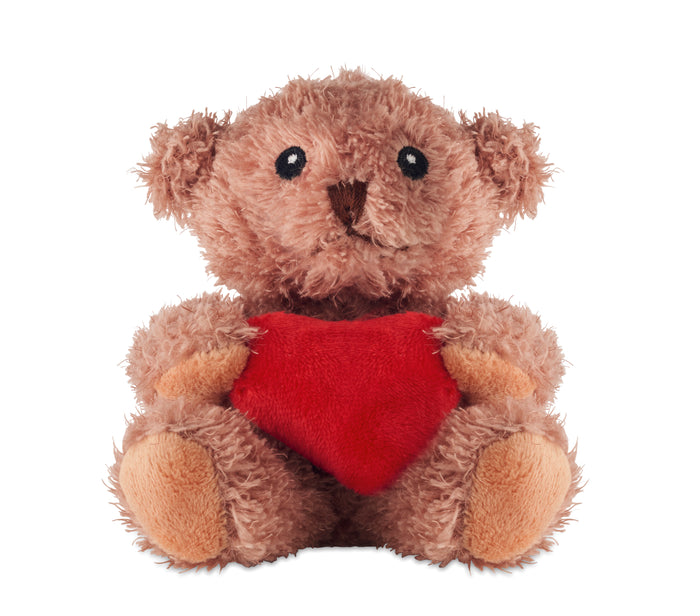 Pluche teddybeer met hart bedrukken – Cuddle