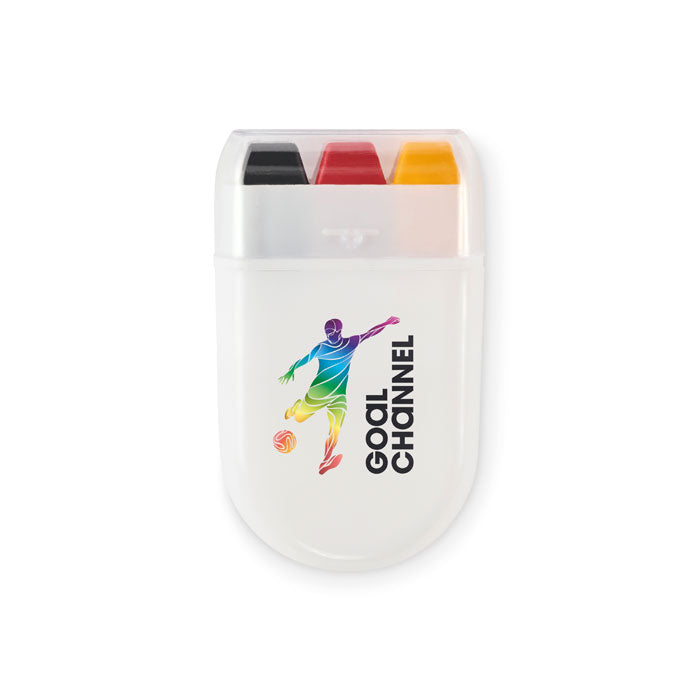 Bodypaintstick vlagkleuren Cheer met een bedrukking als voorbeeld