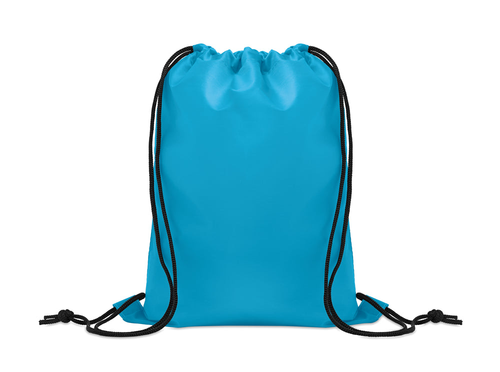 190T RPET inder trekkoordtas Shoop Kids in turquoise