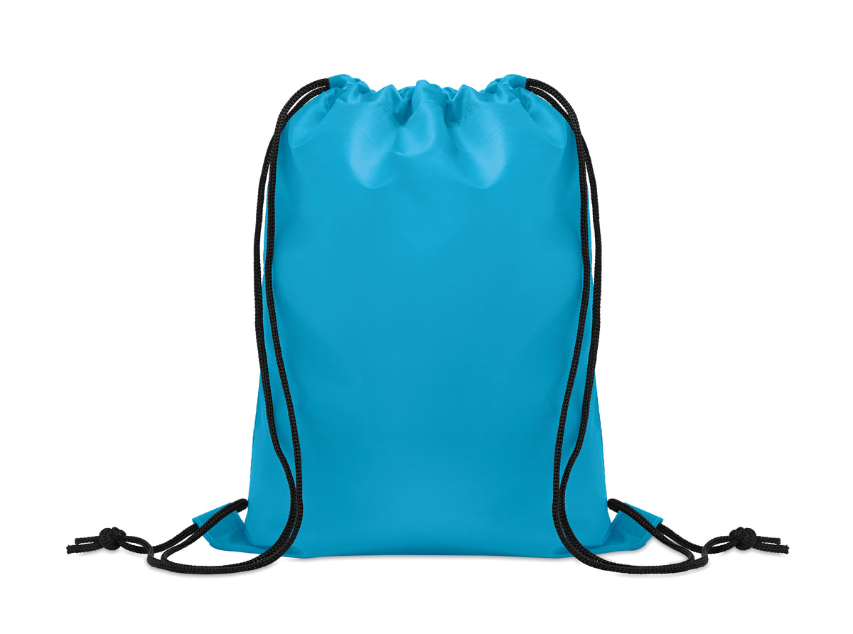 190T RPET inder trekkoordtas Shoop Kids in turquoise