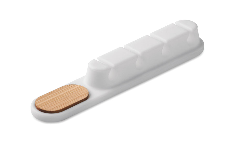 Siliconen kabelorganizer Order in wit