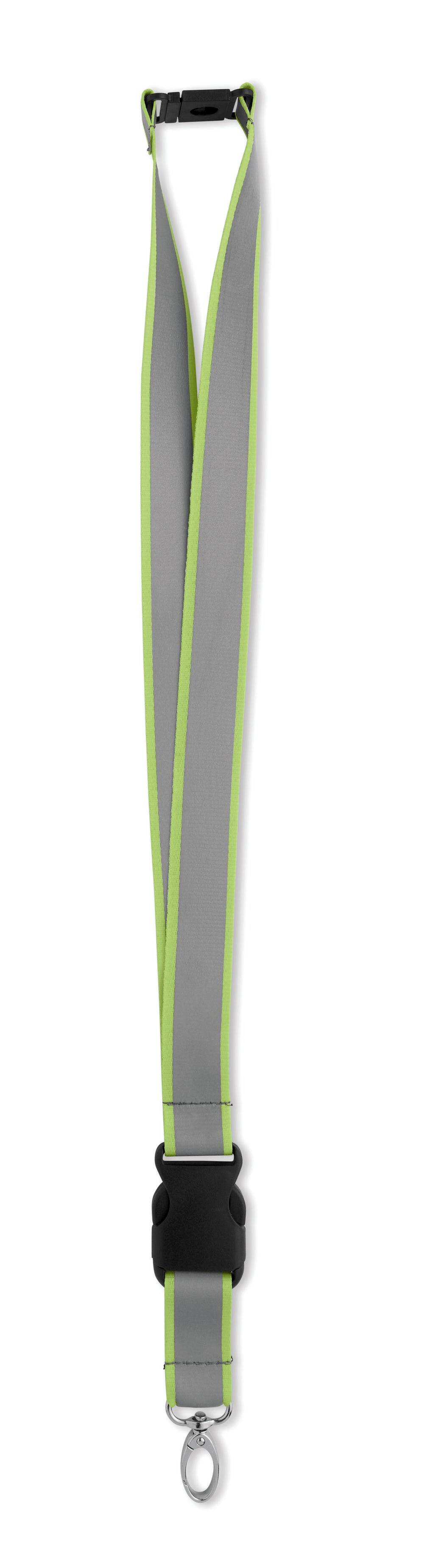 RPET lanyard reflecterend Tosee in neon geel