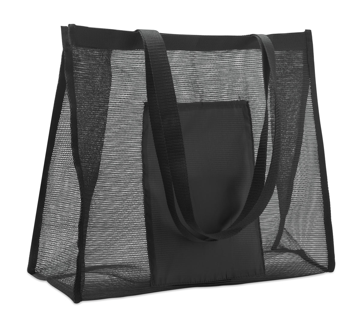 RPET mesh boodschappentas Limp in zwart