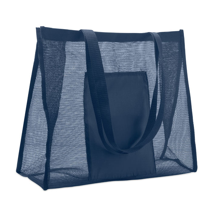 RPET mesh boodschappentas Limp in blauw