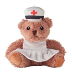Pluche teddybeer verpleegster Nurse in wit