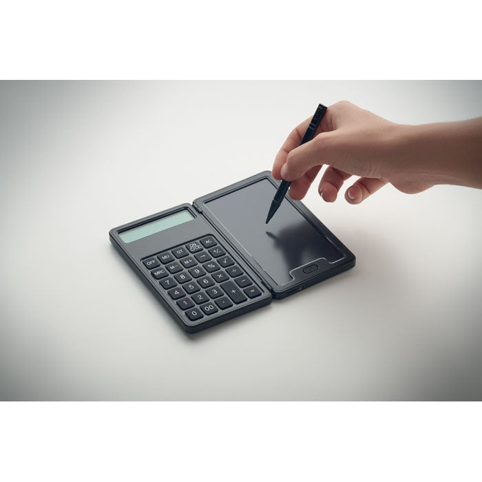 Rekenmachine met LCD-tablet Clerk, sfeerfoto