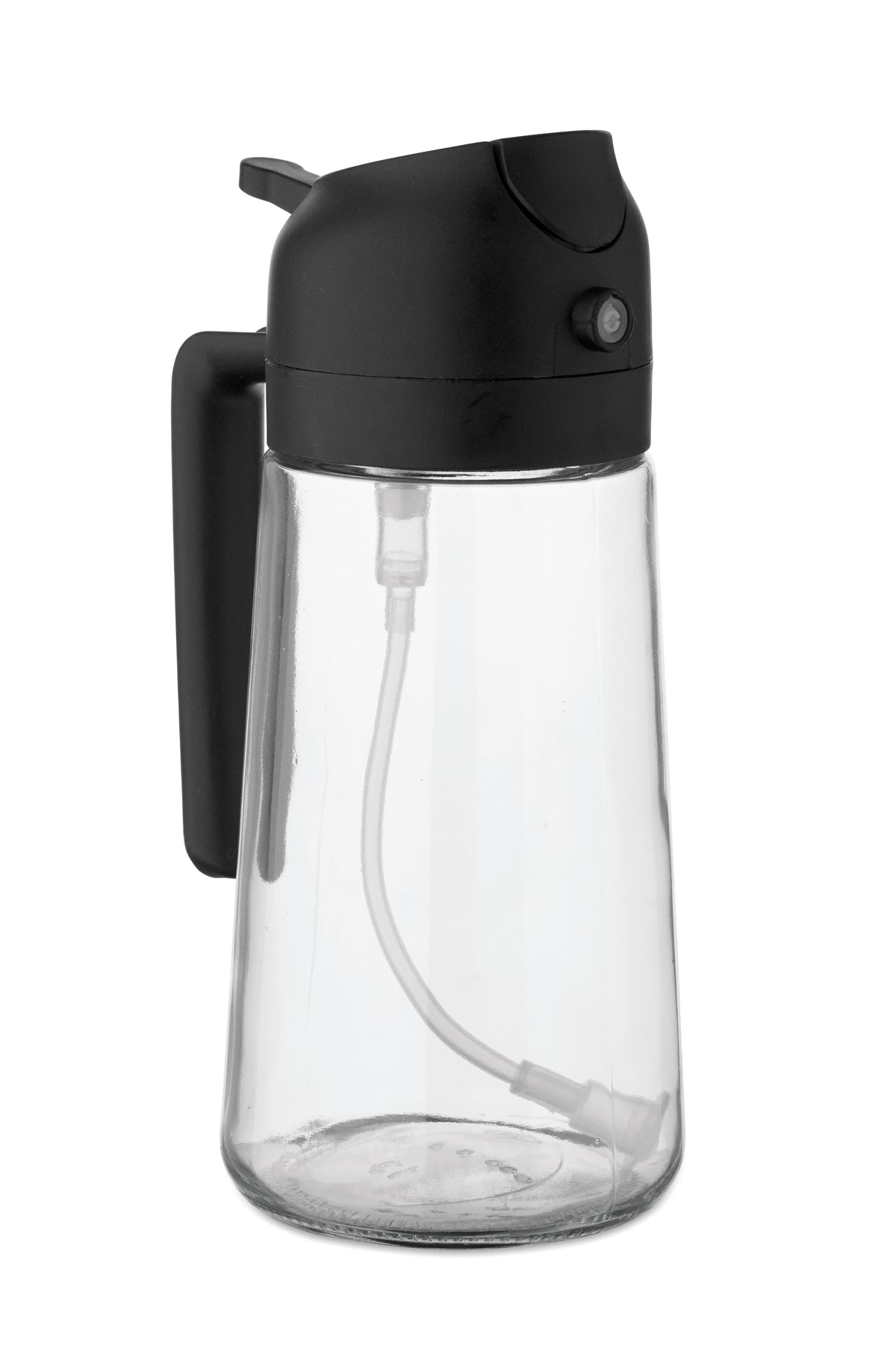Glazen olie dispenser & spray Dip in zwart