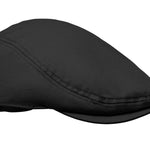 Newsboy platte pet 235 g/m² Flat Peak in zwart
