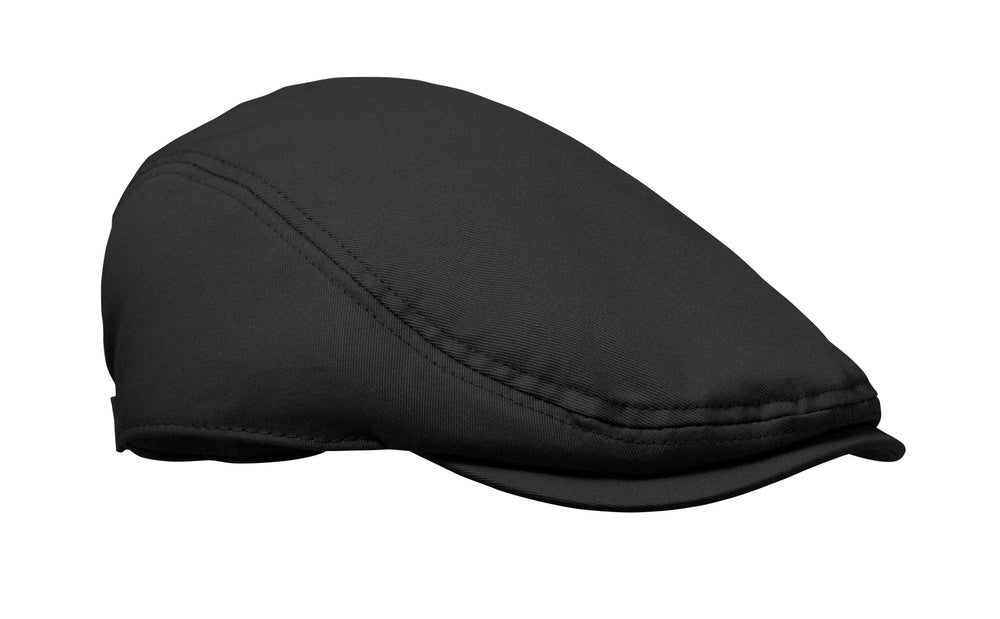 Newsboy platte pet 235 g/m² Flat Peak in zwart