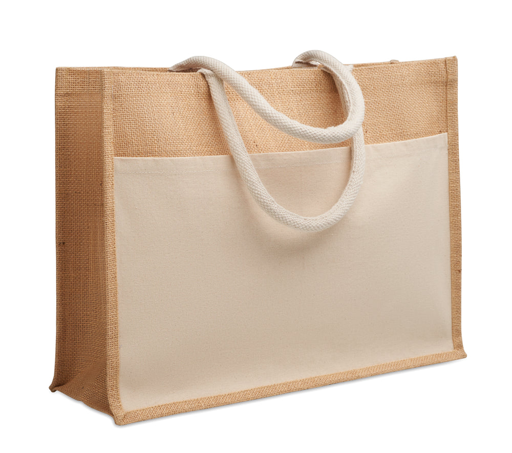 Jute boodschappentas Baga in beige