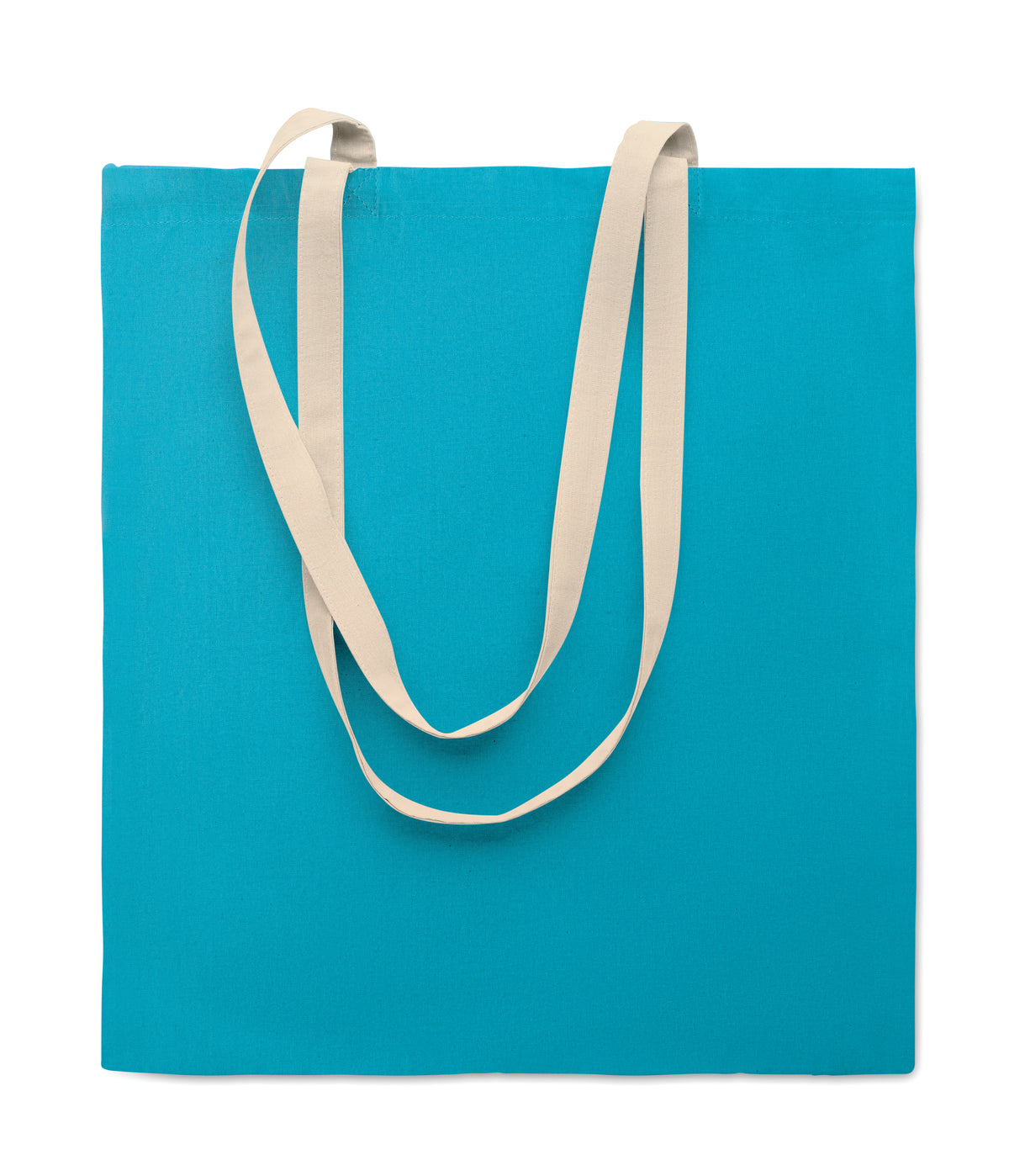 Katoenen boodschappentas Zevra Colour in turquoise