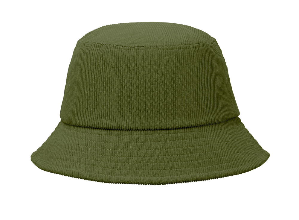 Corduroy vissershoed Scoop in legergroen