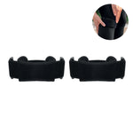 Set van 2 sport-kniebandages Stabil in zwart