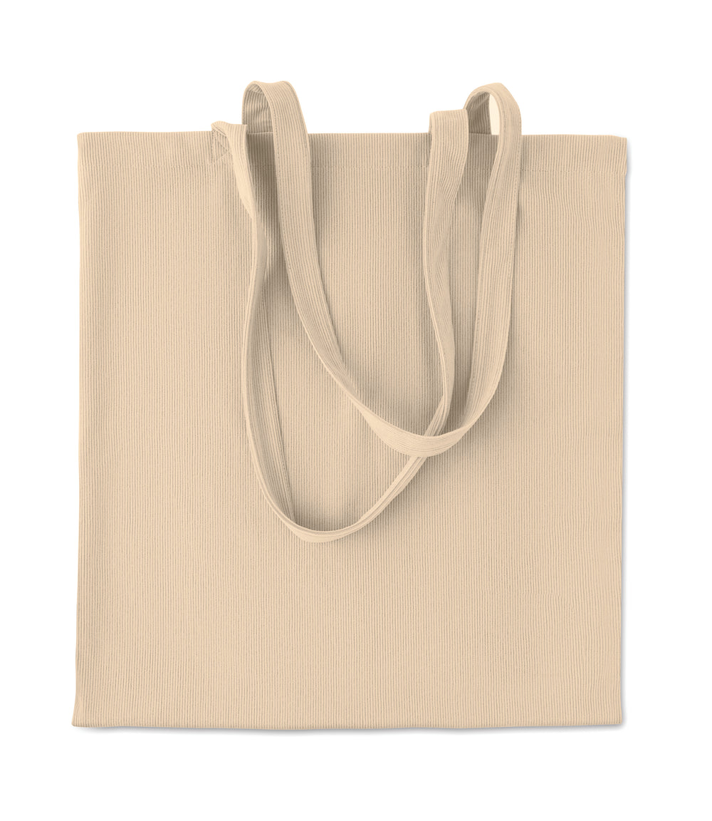 Corduroy boodschappentas Cordy B in beige