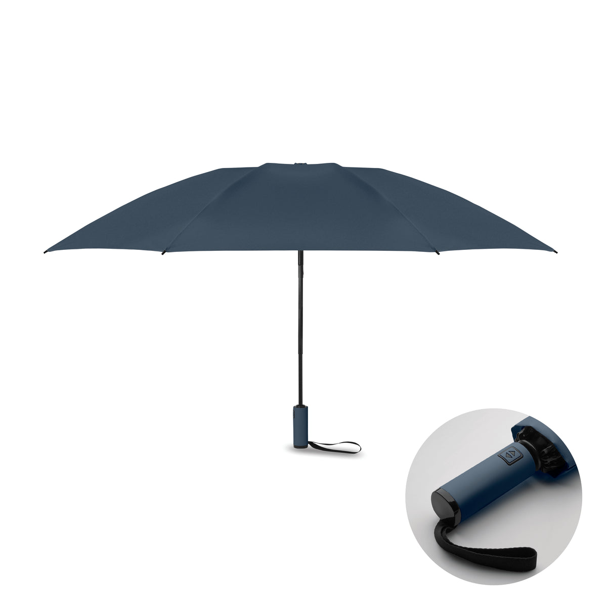 23" windbestendige paraplu Agumbe in blauw