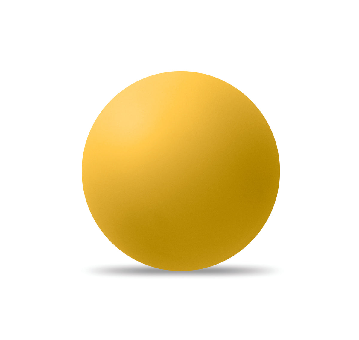 Rubberen stuiterbal. Funball in geel