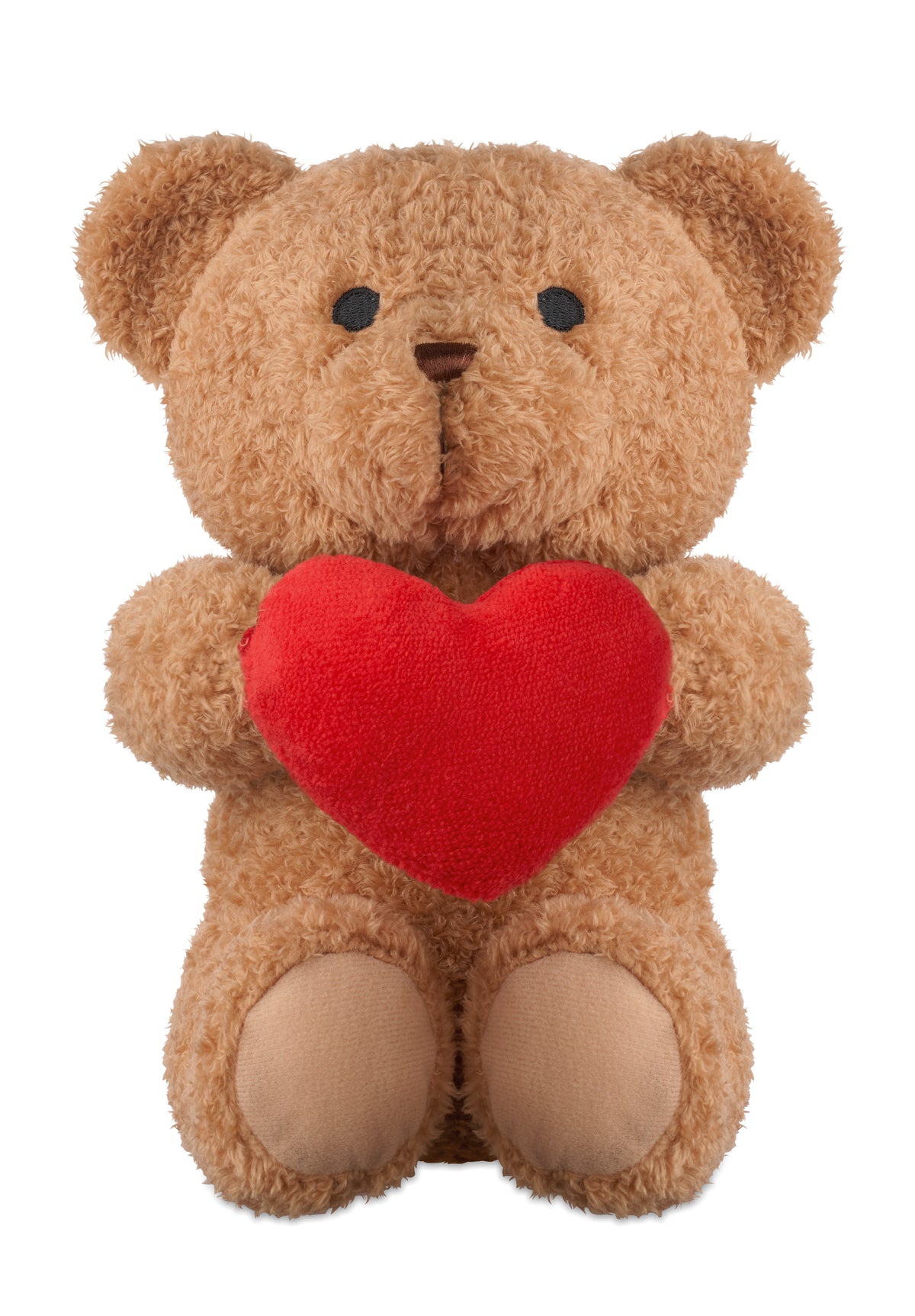 Pluche teddybeer met hart 23 cm Snuggle in rood