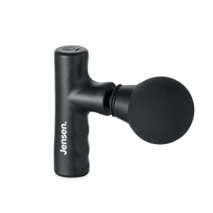 ABS massagepistool Thaima met een bedrukking als voorbeeld