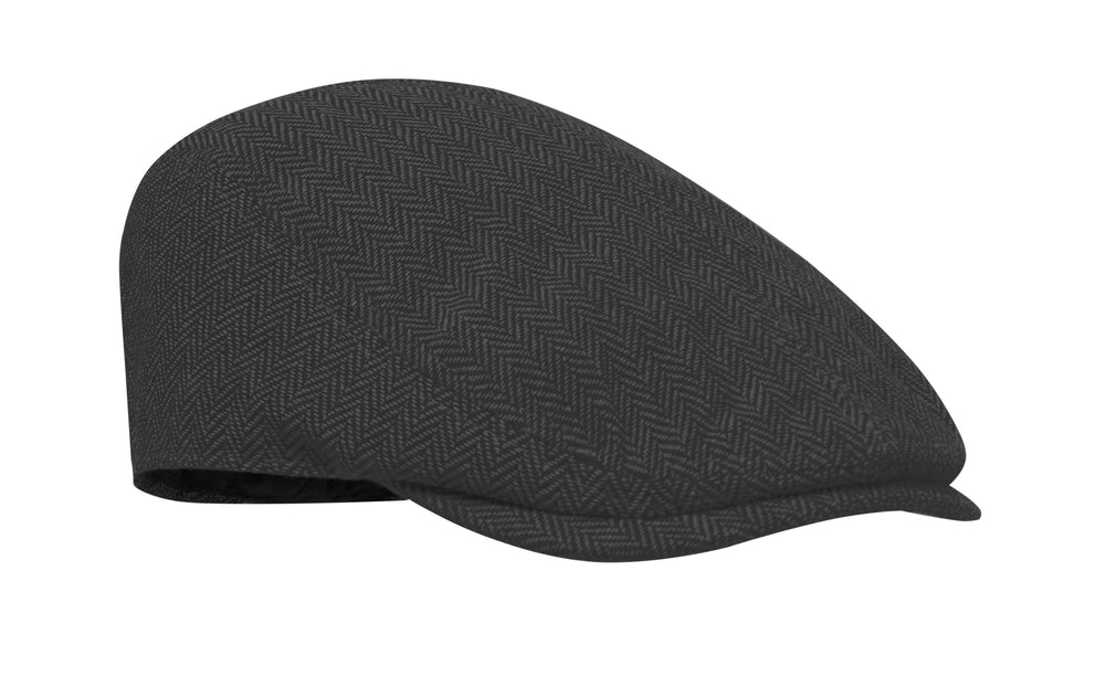 Newsboy platte pet 335 g/m² Blind Peak in zwart