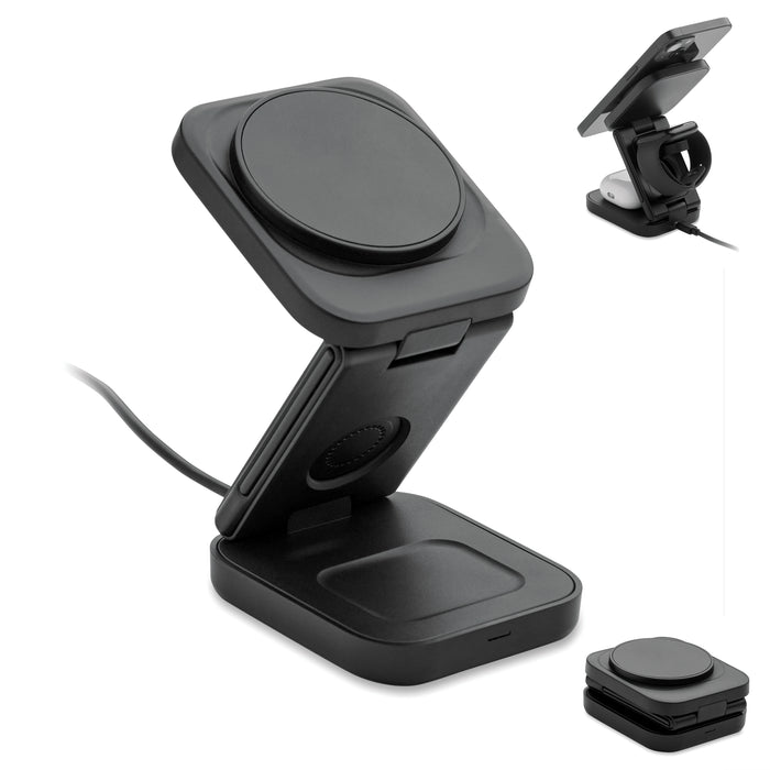 3-in-1 opvouwbaar laadstation bedrukken – Satelit