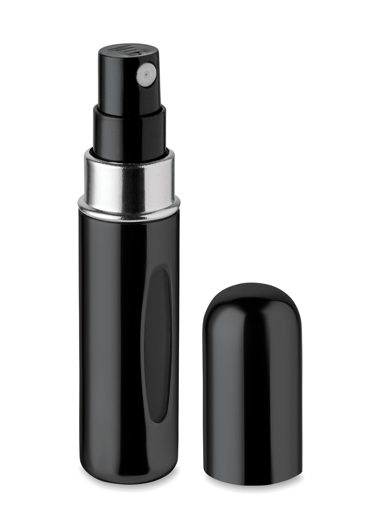 Navulbaar verstuiverflesje 5 ml Spray in zwart