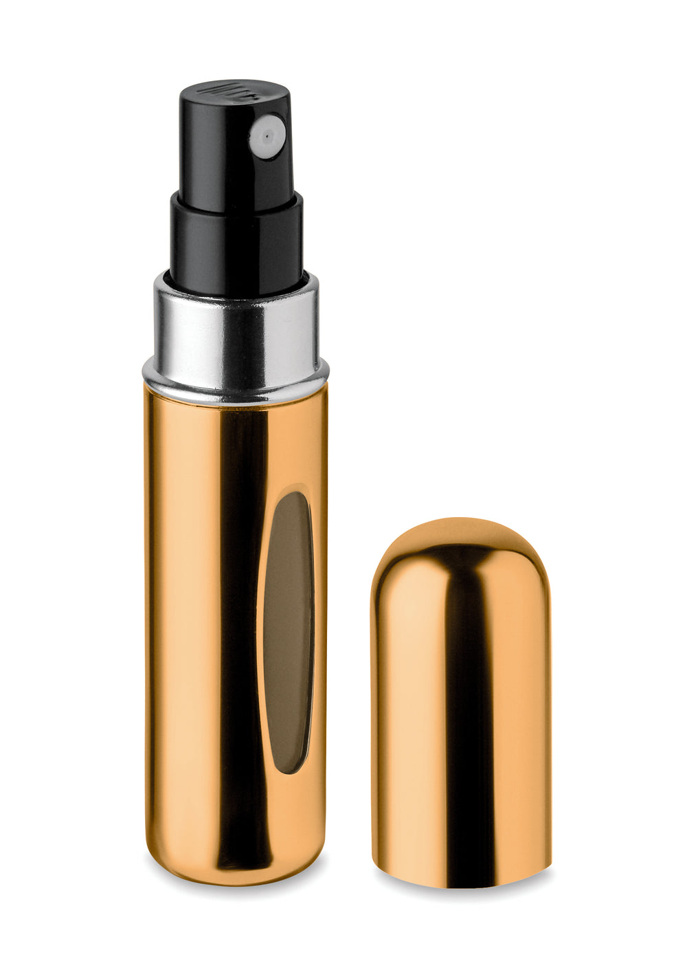 Navulbaar verstuiverflesje 5 ml Spray in goud