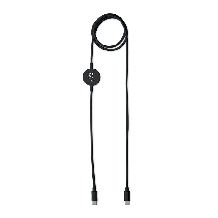 60W kabel & horloge-oplader Arger met een bedrukking als voorbeeld