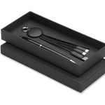 2-delige geschenkset in doos Intwos in zwart