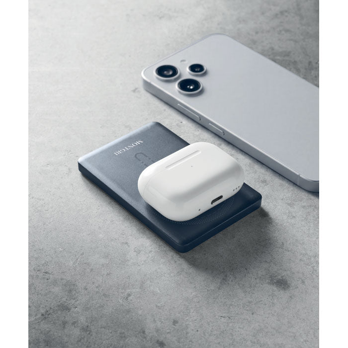 Magnetische powerbank 5000 mAh Core met een bedrukking als voorbeeld