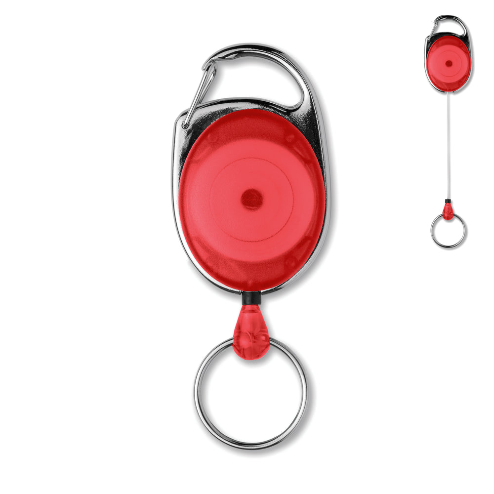 Intrekbare badgehouder Arronsa in rood