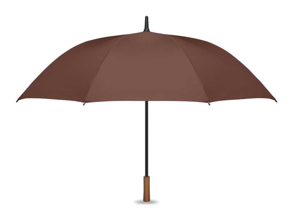 27" auto paraplu houten greep Rayna in bruin