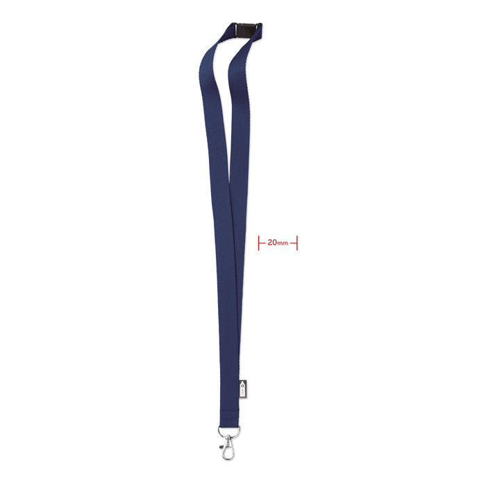RPET Lanyard Lany Rpet in blauw