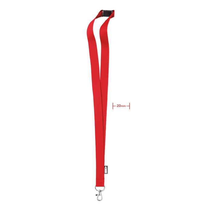 RPET Lanyard Lany Rpet in rood