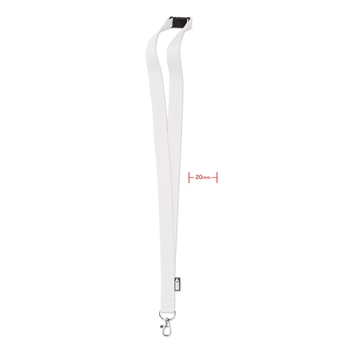 RPET Lanyard Lany Rpet in wit