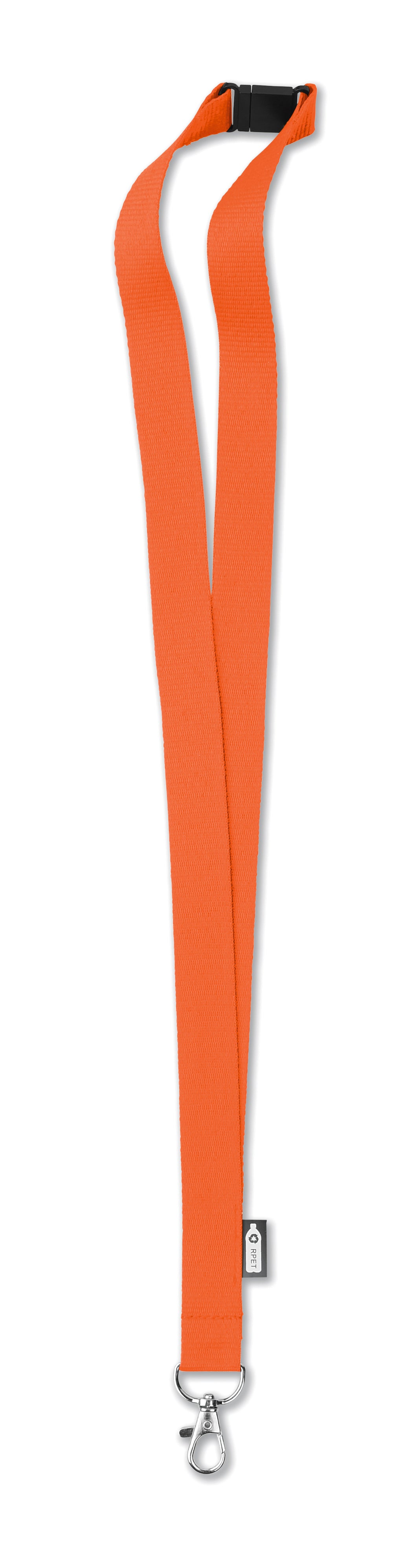 RPET Lanyard Lany Rpet in oranje