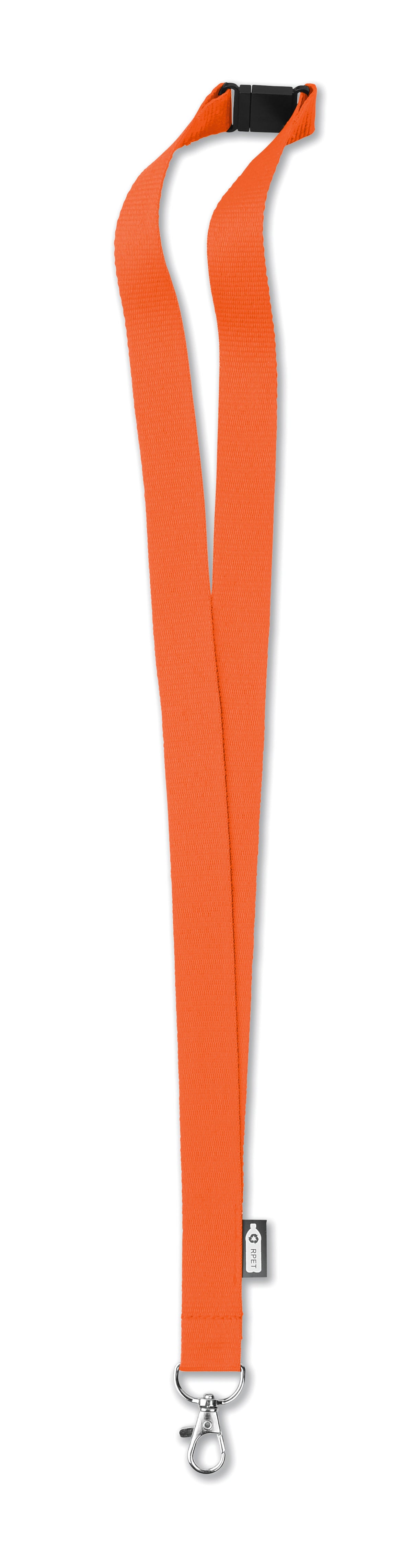 RPET Lanyard Lany Rpet in oranje