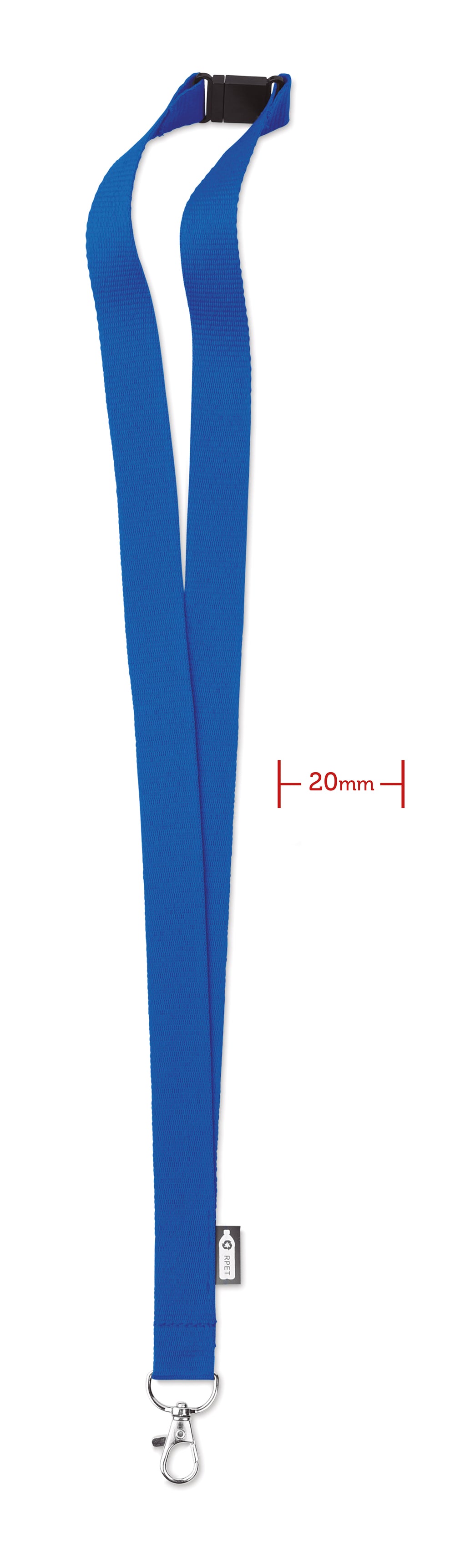 RPET Lanyard Lany Rpet in royal blauw
