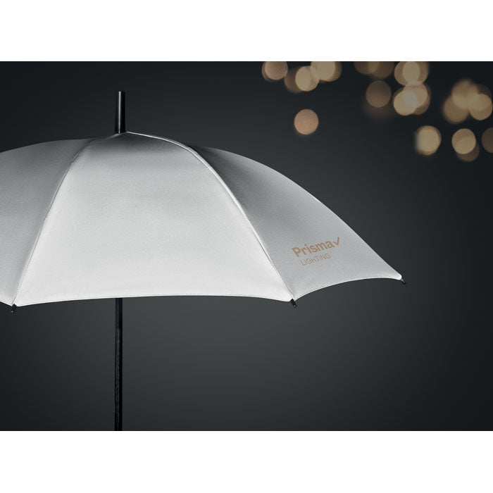 Reflecterende paraplu Visibrella met een bedrukking als voorbeeld