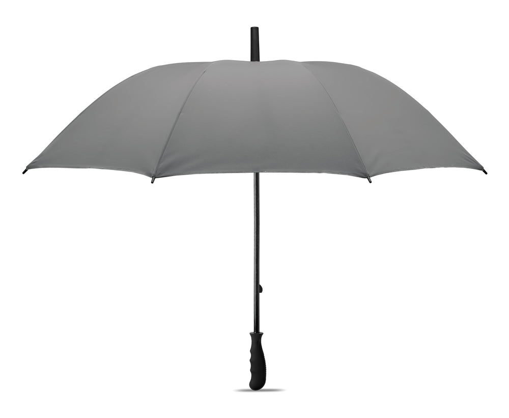 Reflecterende paraplu Visibrella in mat zilver