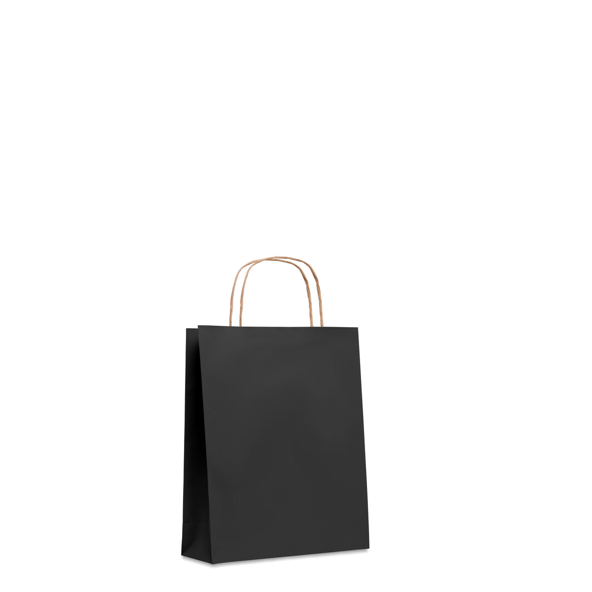 Kleine papieren geschenktas Paper Tone S in zwart