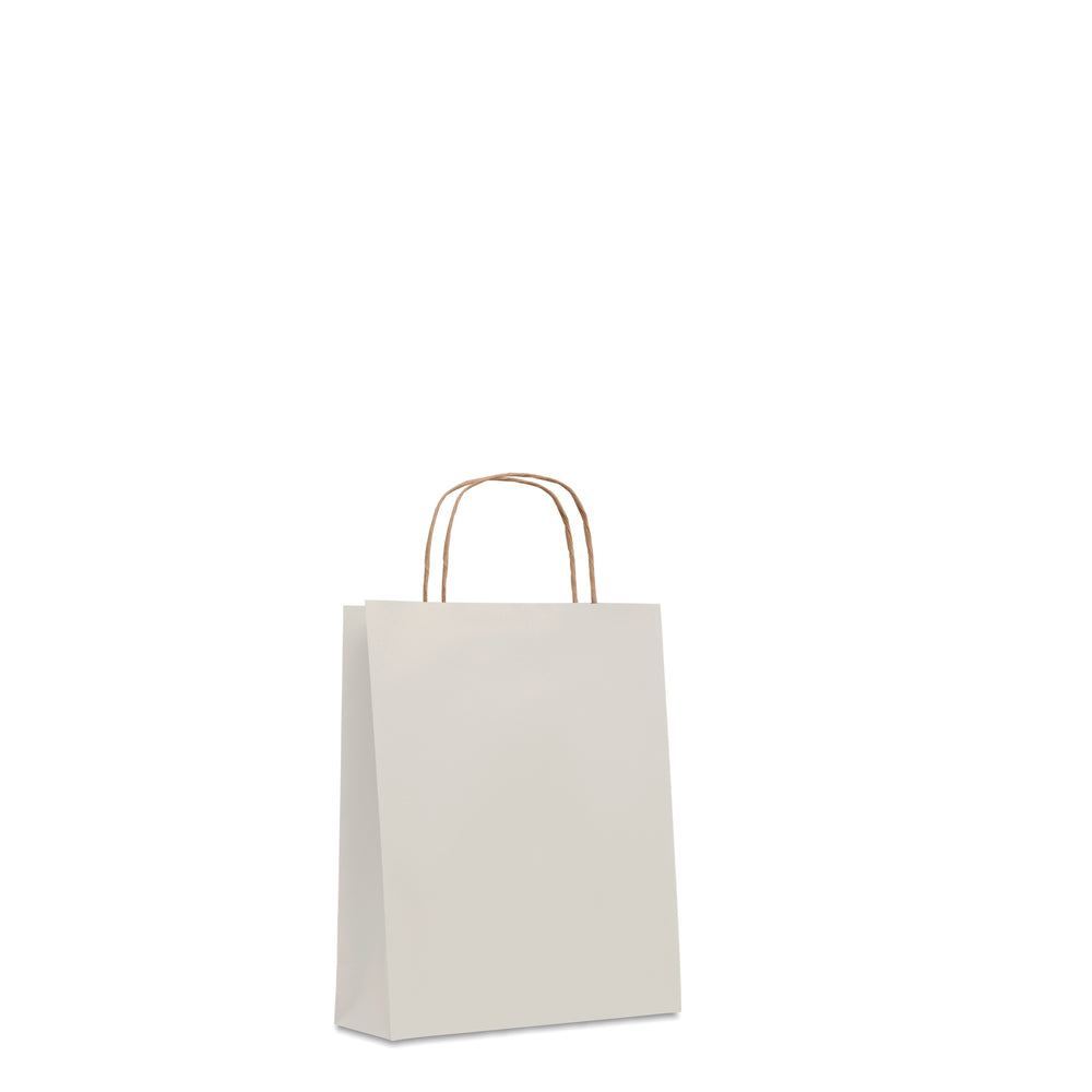Kleine papieren geschenktas Paper Tone S in wit