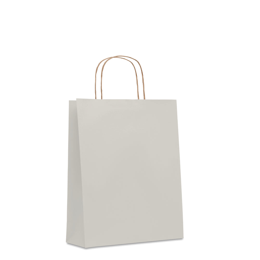 Medium papieren geschenktas Paper Tone M in wit