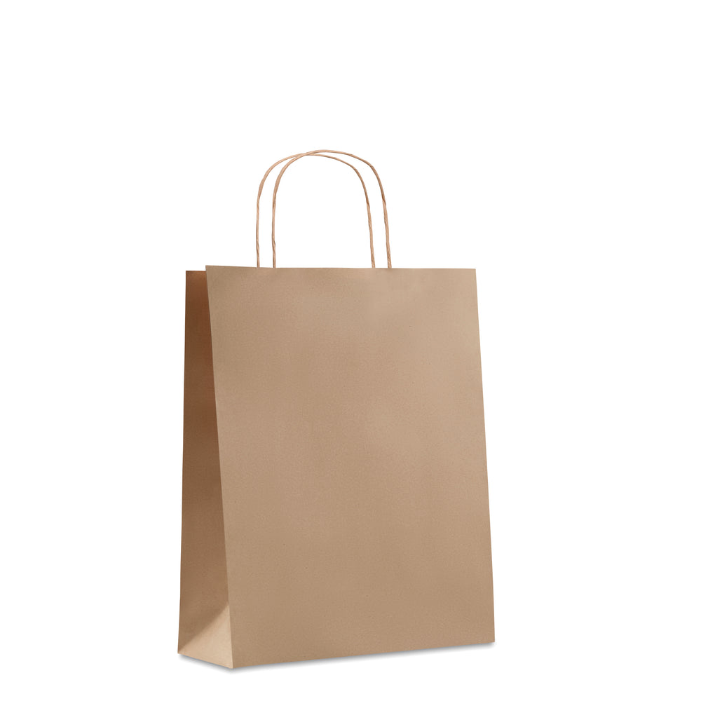 Medium papieren geschenktas Paper Tone M in beige