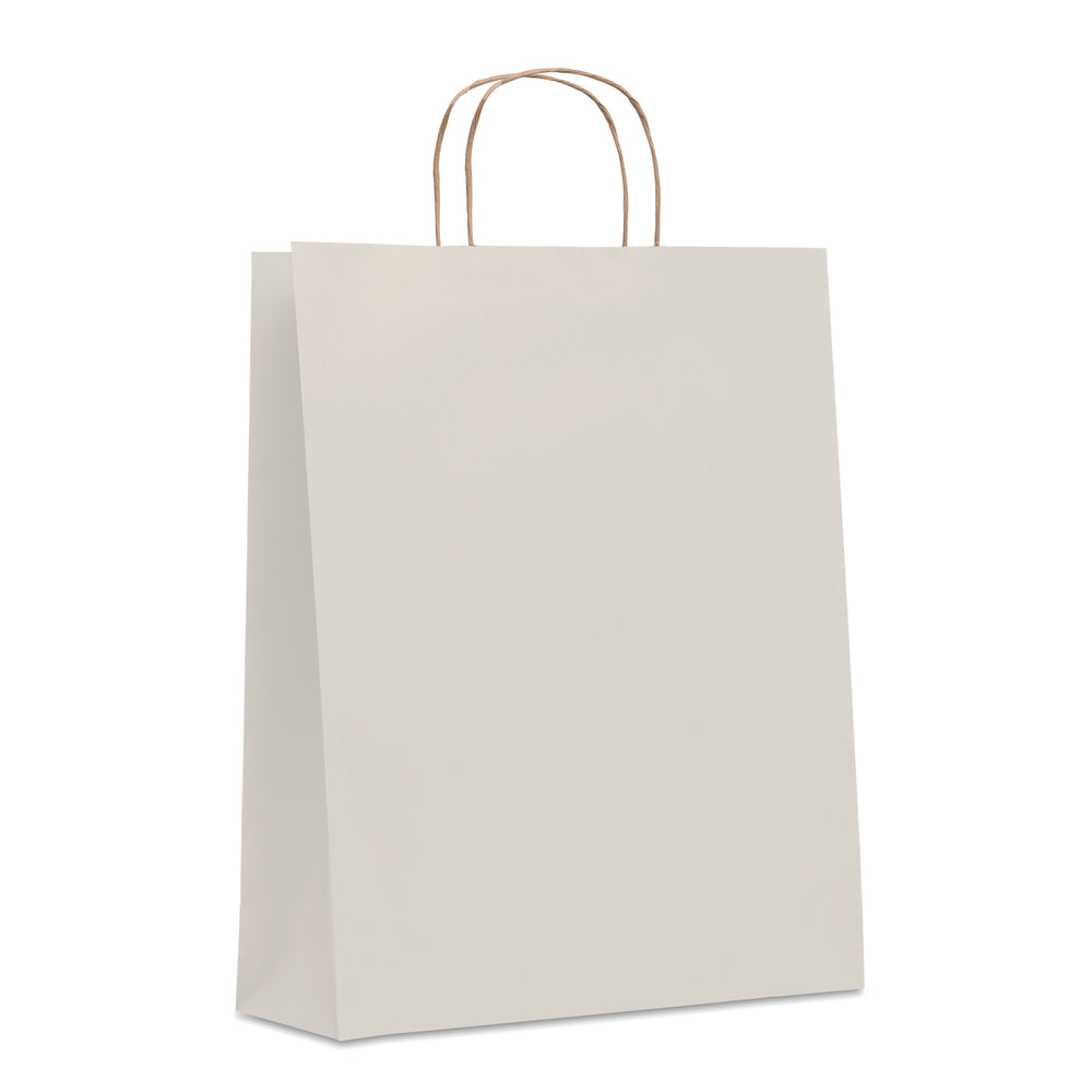Grote papieren geschenktas Paper Tone L in wit